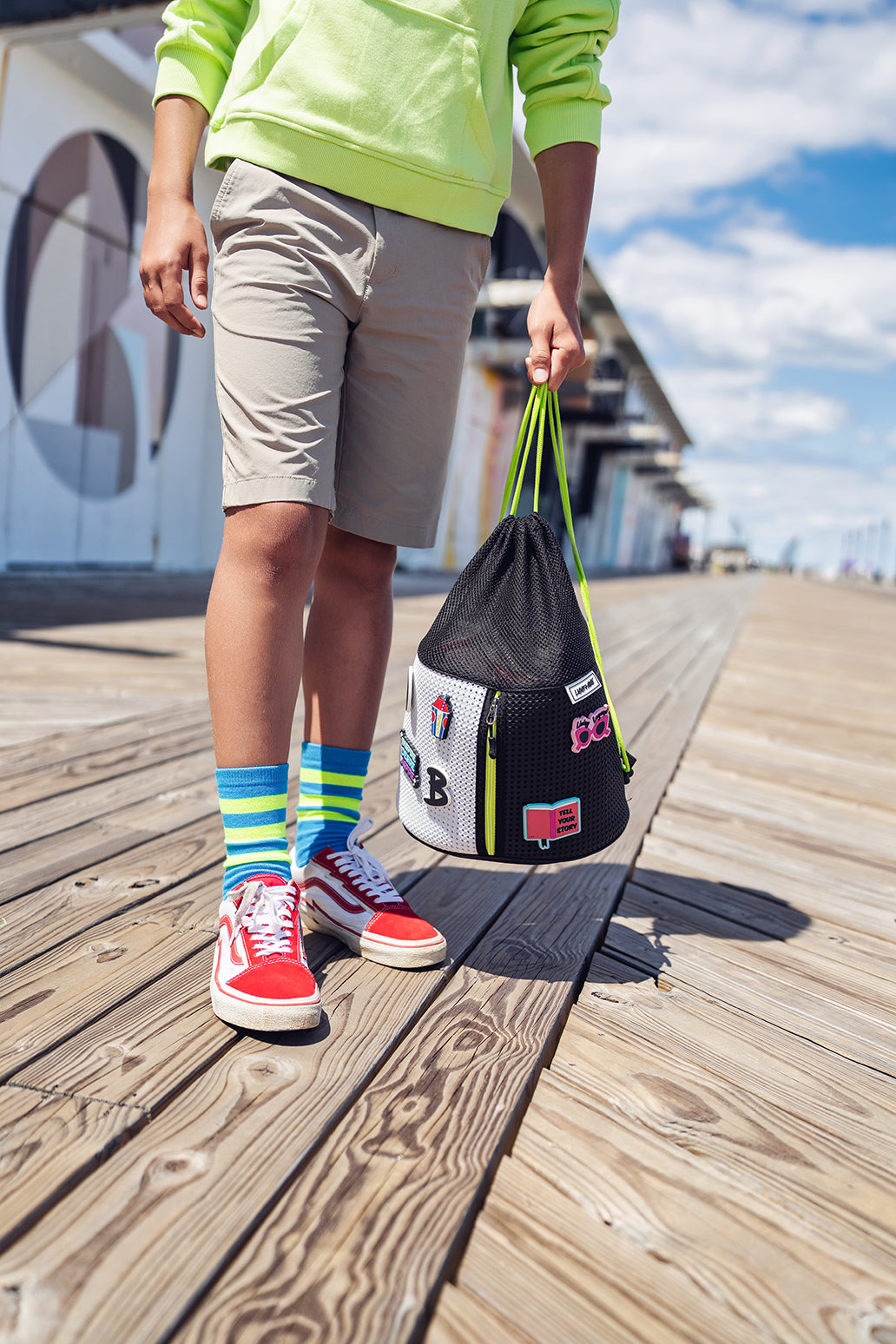 ★YOUTHBATH X SOUP★Brush Bear String Backpack YBX SOUP Brush Bear String Backpack - youthbath