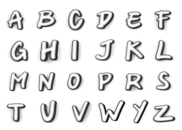 Nimix Alphabets White & Black / LARGE