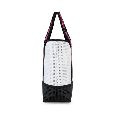 Runner Tote Large Rose Blanc