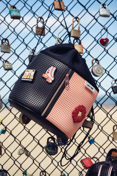 Sophy Drawsting Backpack Peach Blush