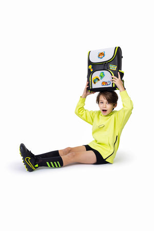 Student Backpack Neon Lime