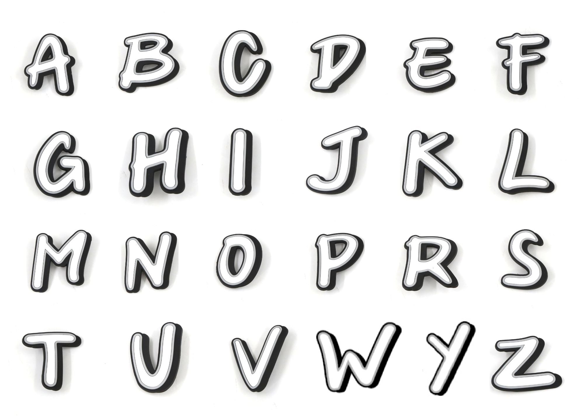 DIY Nimix Alphabets White & Black / LARGE